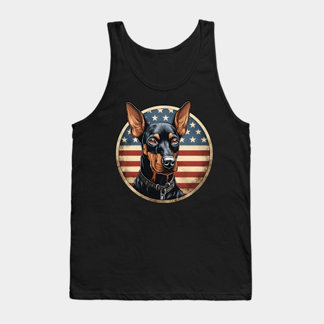 Patriotic Manchester Terrier Tank Top by NatashaCuteShop